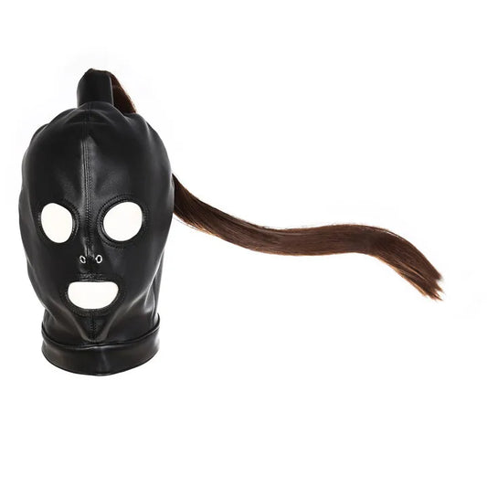 BDSM Ponytail Restraint Hood - Pik A Pleasure