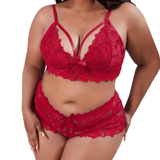 Blossom Allure Lace Lingerie Set - Pik A Pleasure