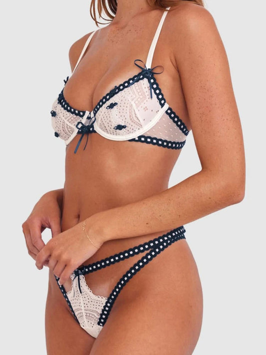 Luxury Sheer Mesh Hollow-Out Lingerie Set - Pik A Pleasure