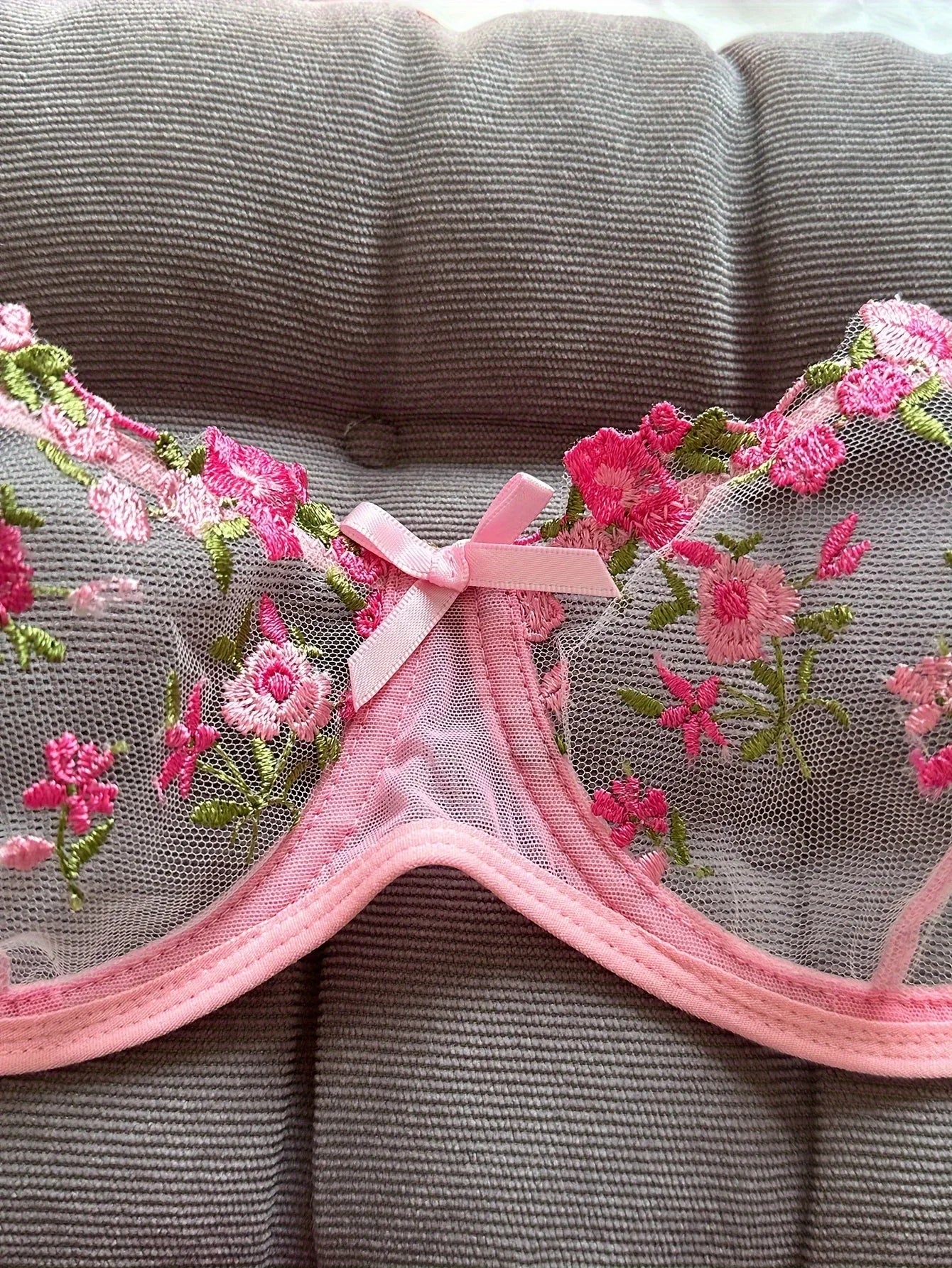 Sheer Mesh Bra Set - Pik A Pleasure