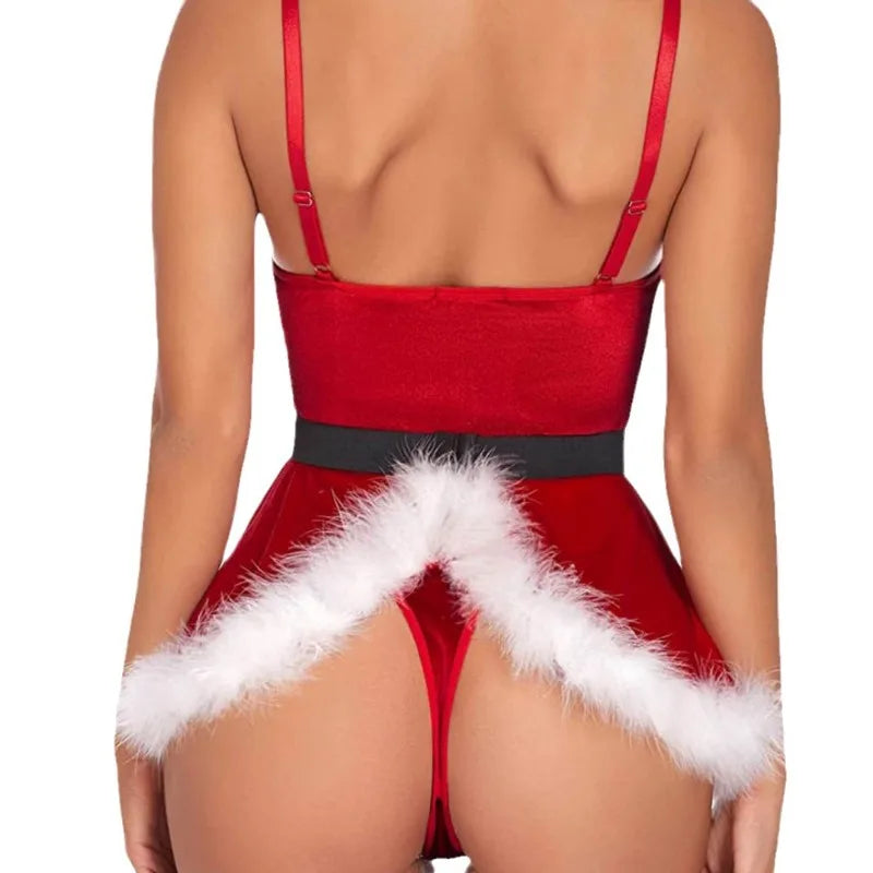 Santa Babe Lingerie Set - Pik A Pleasure