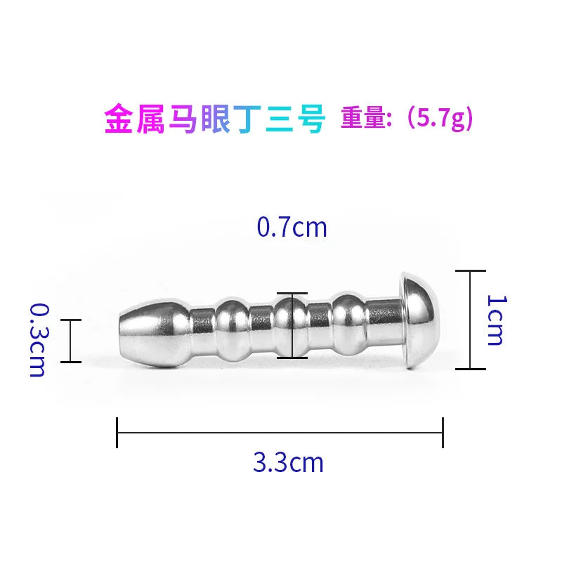 Stainless Steel Hollow Penis Plug – Urethral Dilator Sounding Tool PENIS PLUG PU