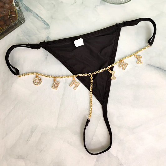Custom Zodiac Letter Thong - Pik A Pleasure