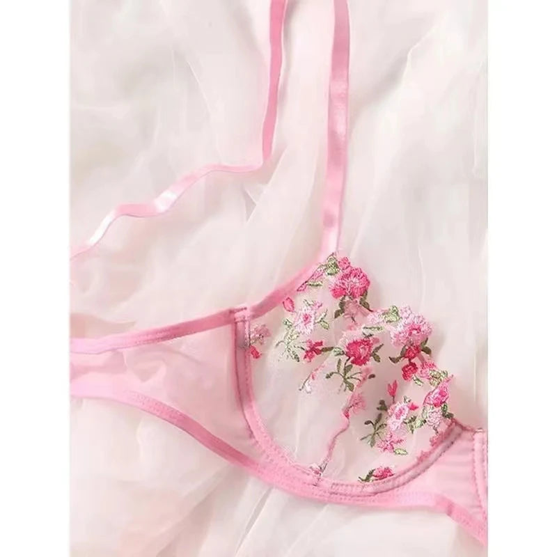 Sheer Mesh Bra Set - Pik A Pleasure