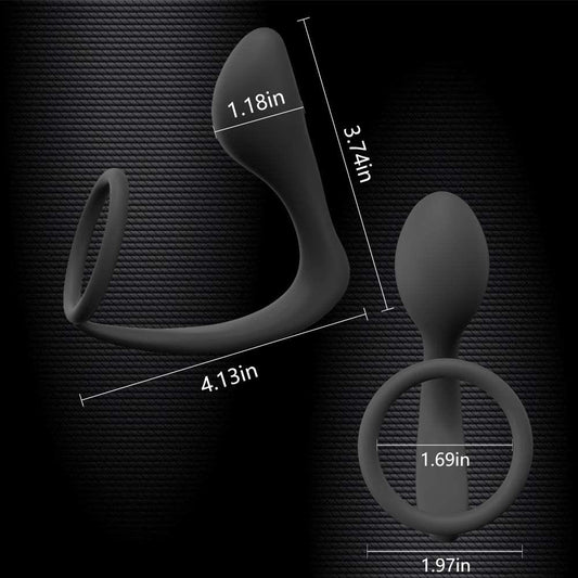 Cock Ring With Male G Spot Plug - Pik A Pleasure