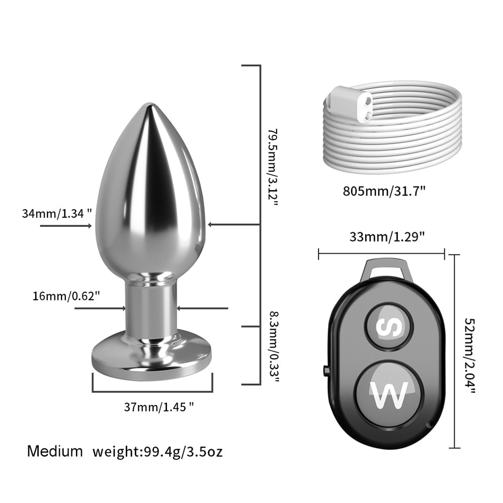 Vibrating Anal Plug With Remote Control - Pik A Pleasure