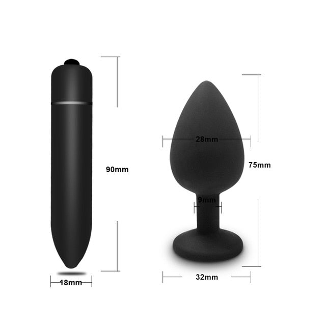 Mini Bullet Vibrator Massager/ Anal Trainer - Pik A Pleasure