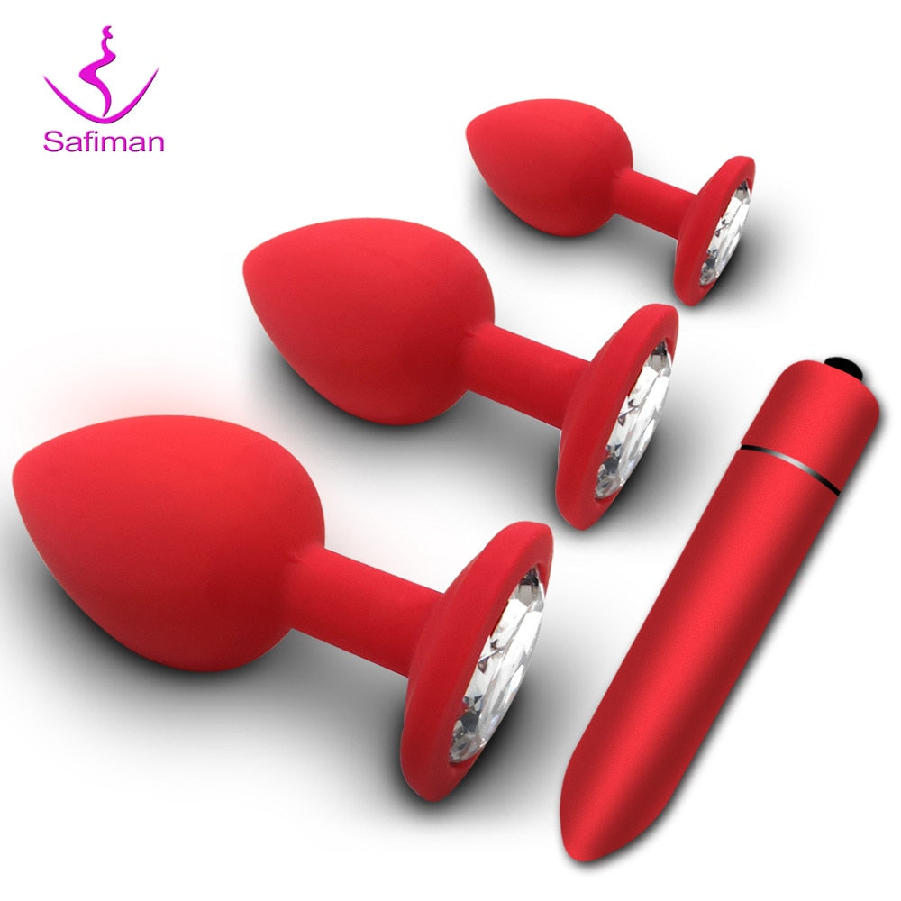 Mini Bullet Vibrator Massager/Anal Trainer kit Pik A Pleasure Mini Bullet Vibrator Massager/Anal Trainer kit Pik A Pleasure
