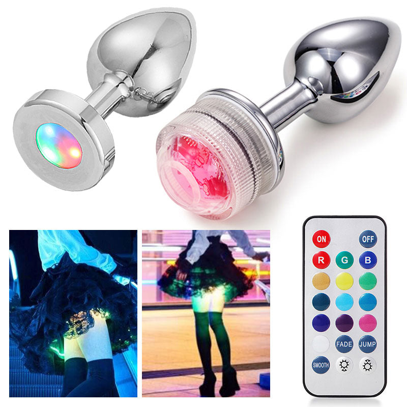 Booty Glimmer Light Up Anal plug Pik A Pleasure Booty Glimmer Light Up Anal plug Pik A Pleasure