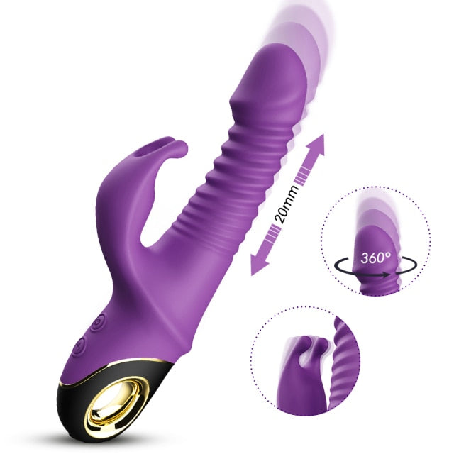 Enchanted Thrusting Rabbit Vibrator - Pik A Pleasure