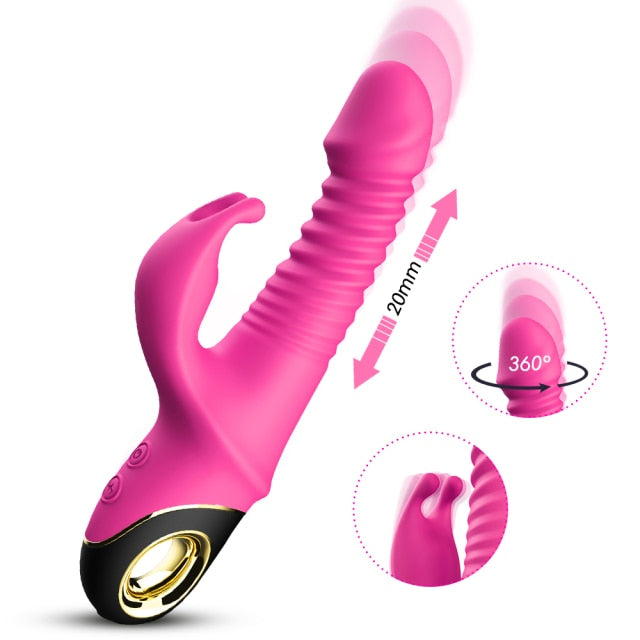 Enchanted Thrusting Rabbit Vibrator - Pik A Pleasure