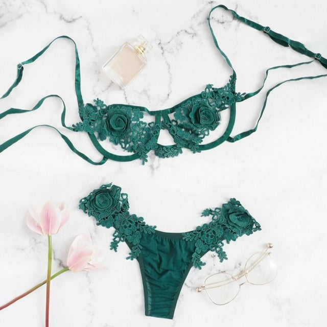3Pc Pleasure Garter Set - Pik A Pleasure