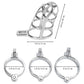 Zinc Cock Cage Male Chastity Device