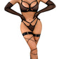 Luxury Strappy Harness Lingerie Set - Pik A Pleasure