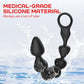 14.4" Liquid Silicone Anal Beads with Powerful Vibration - Pik A Pleasure