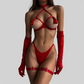 Sheer Tassel Lingerie Set  Sensual See-Through Fetish Style - Pik A Pleasure