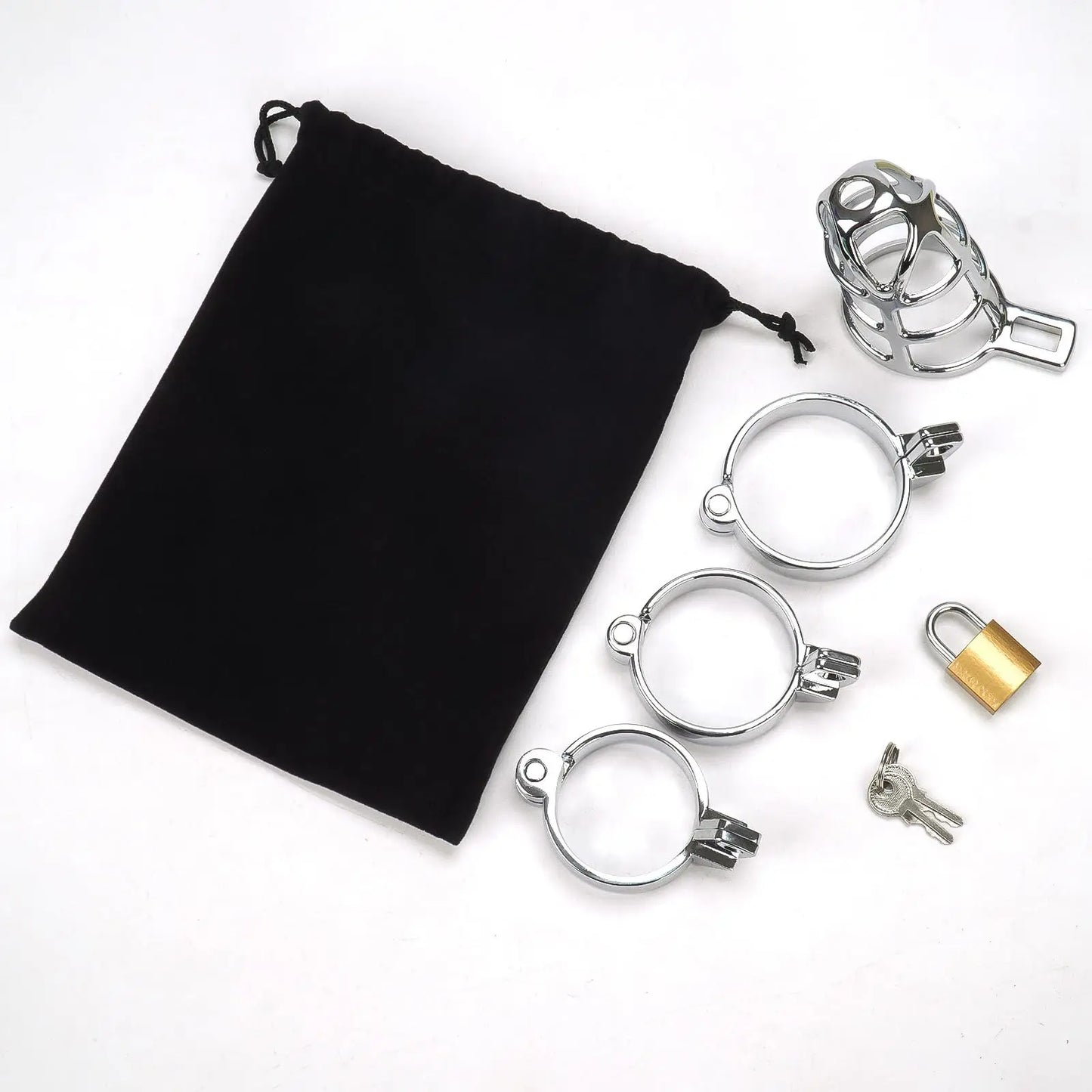 Zinc Cock Cage Male Chastity Device