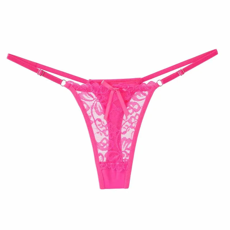 Women’s Low Rise Lace Thong – Adjustable Strap Panty