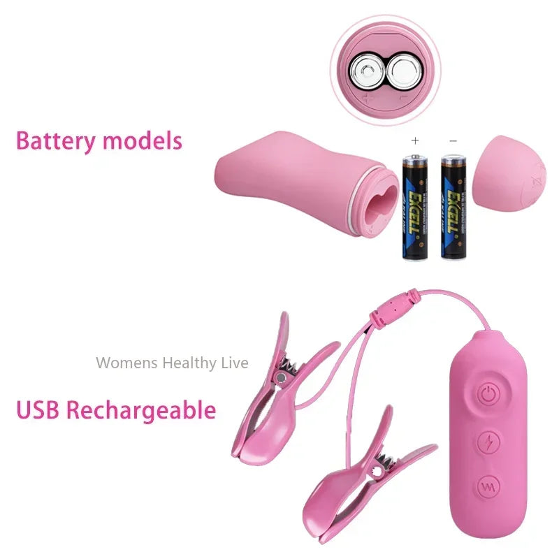 Electric Nipple Sensation Clips