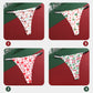 Festive Christmas Thong Set – 4 Pcs, Breathable & Shiny