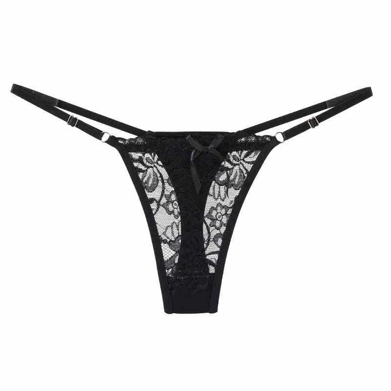 Women’s Low Rise Lace Thong – Adjustable Strap Panty