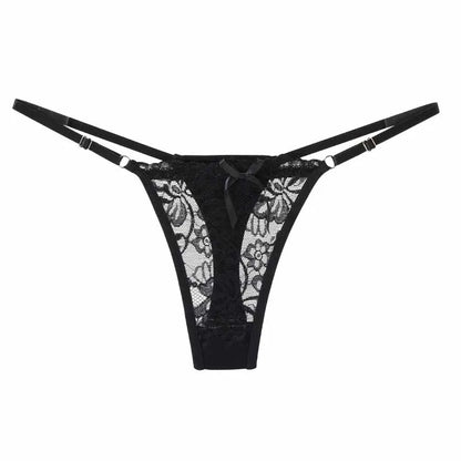 Women’s Low Rise Lace Thong – Adjustable Strap Panty