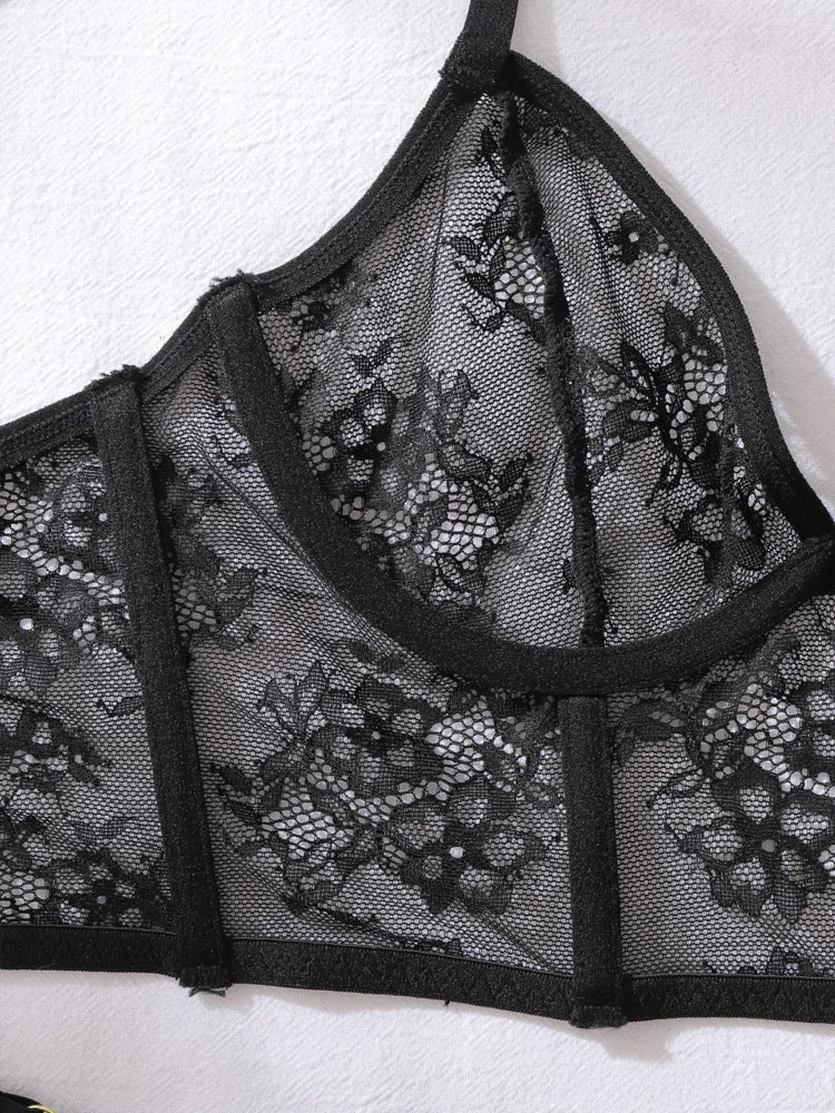 Seductive Sheer Lace Maxi Dress - Pik A Pleasure