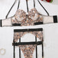 Fierce Leopard Embroidery Lingerie Set - Pik A Pleasure