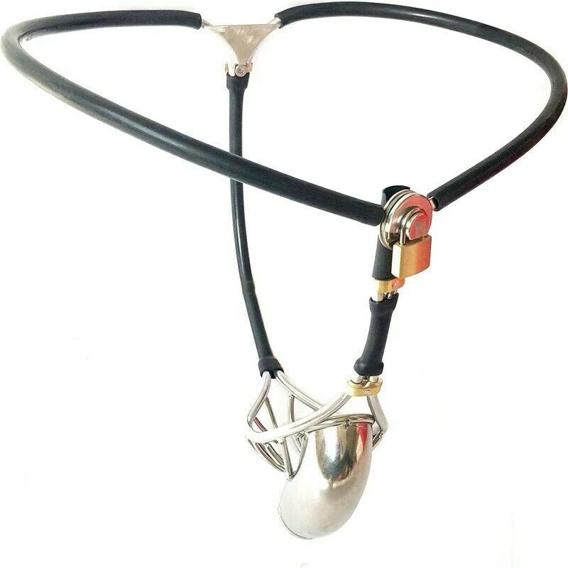 Elite Stainless Steel Male Chastity Belt