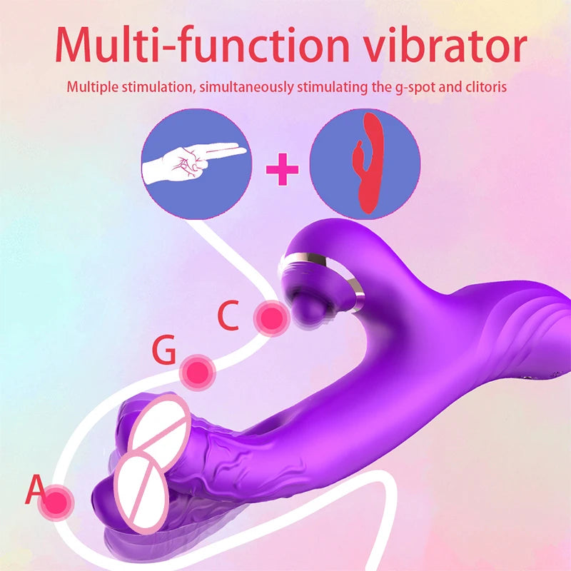 Tapping & Flapping Dual Vibrator for Couples