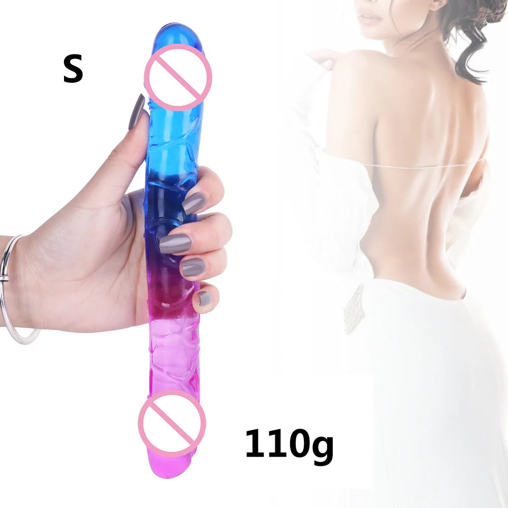 Double Penetration Jelly Dildo – Soft, Long & Lifelike