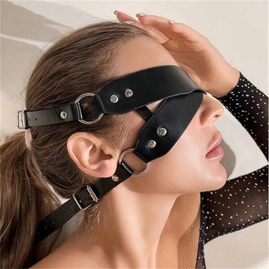 Erotic Unisex Leather Mask for BDSM & Fetish Play