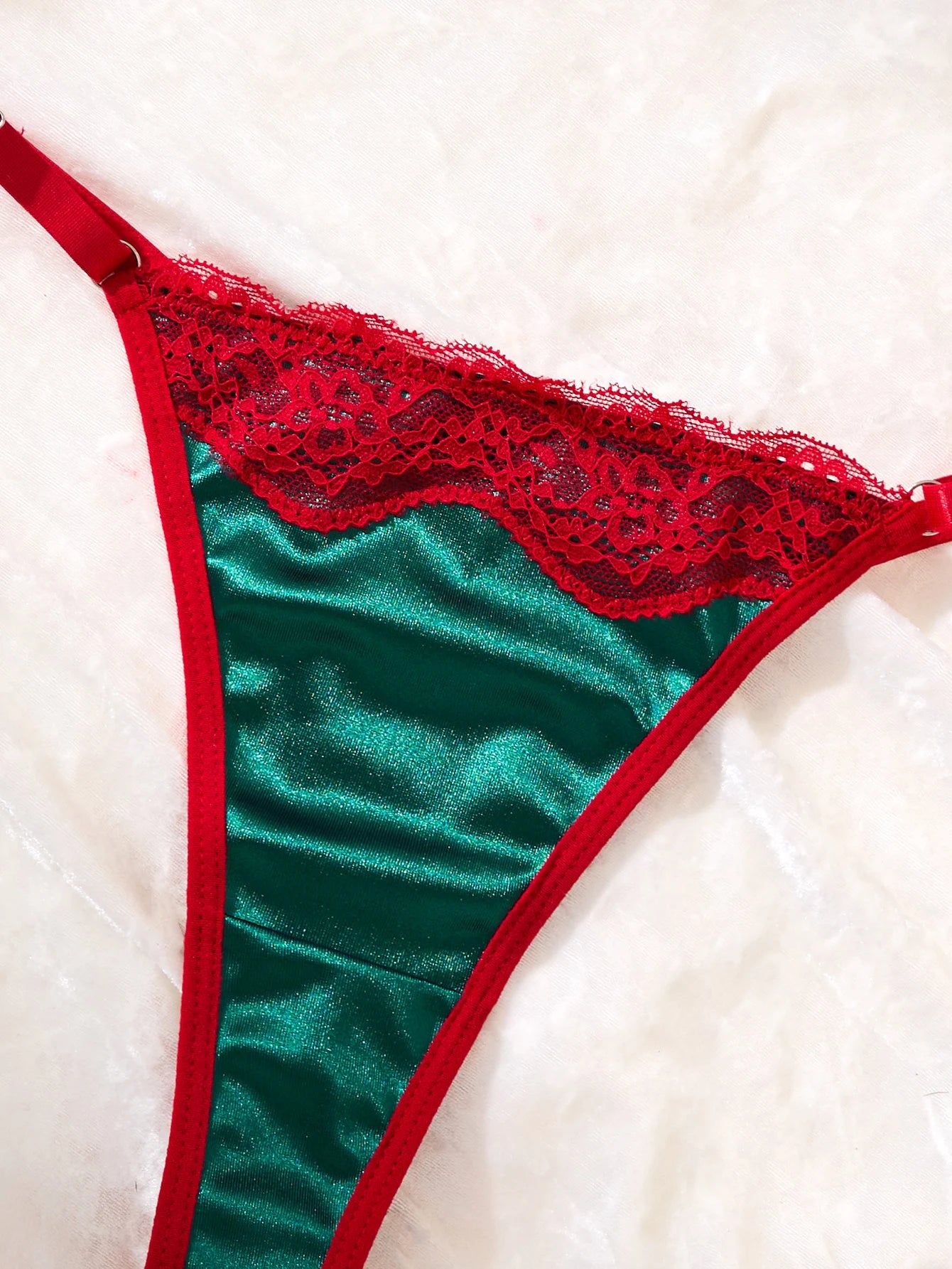 Festive Custom Bra and Panty Set for Christmas