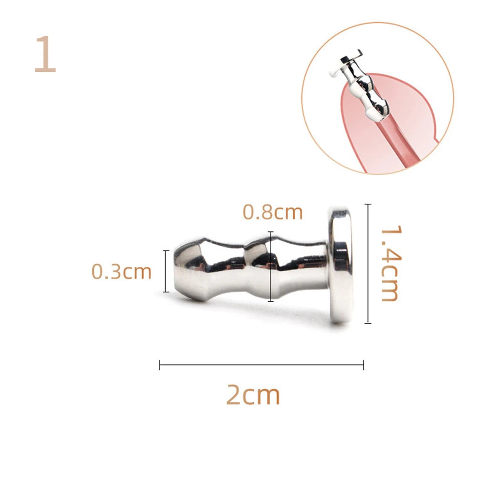 Stainless Steel Hollow Penis Plug – Urethral Dilator Sounding Tool PENIS PLUG PU