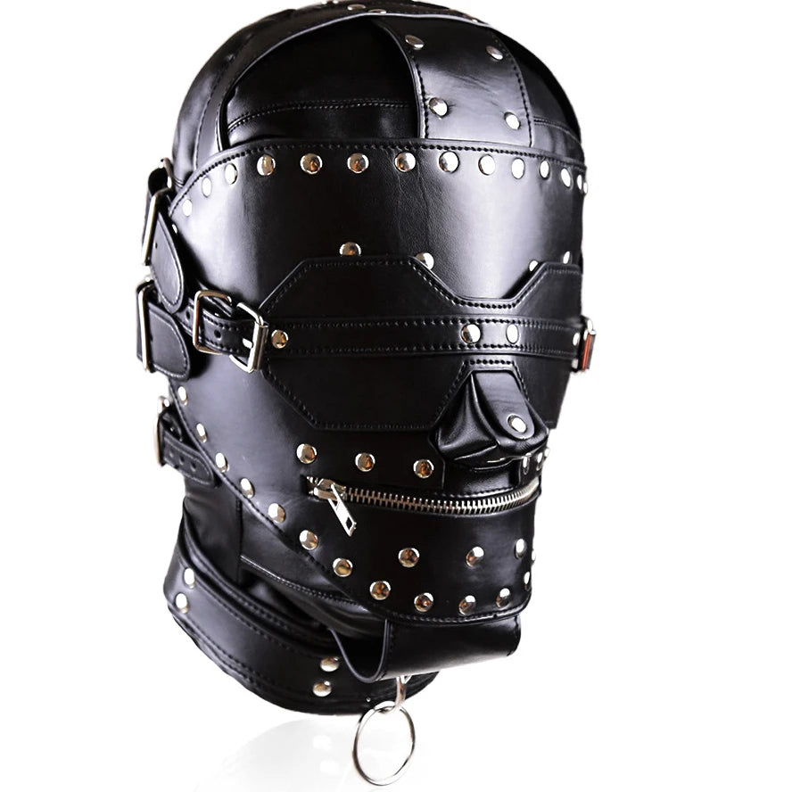 Fetish Deprivation Hood with Ball Gag - Pik A Pleasure