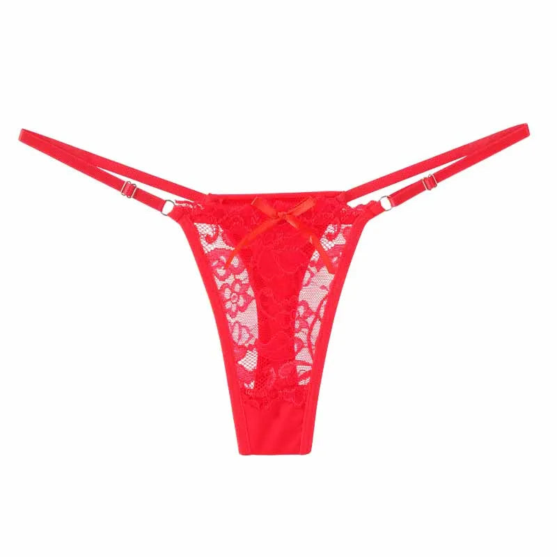 Women’s Low Rise Lace Thong – Adjustable Strap Panty