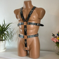 Men’s PU Leather Harness Lingerie Set