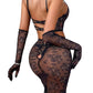Seductive Sheer Lace Maxi Dress - Pik A Pleasure