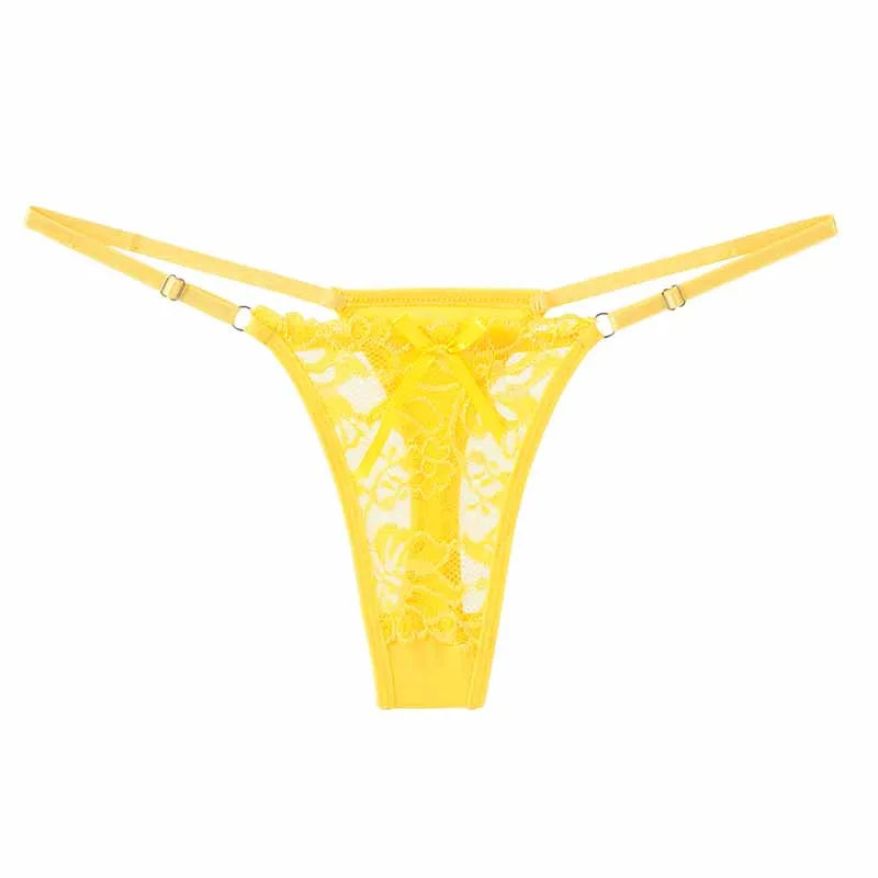 Women’s Low Rise Lace Thong – Adjustable Strap Panty
