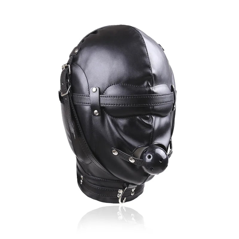 Fetish Deprivation Hood with Ball Gag - Pik A Pleasure