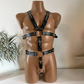 Men’s PU Leather Harness Lingerie Set