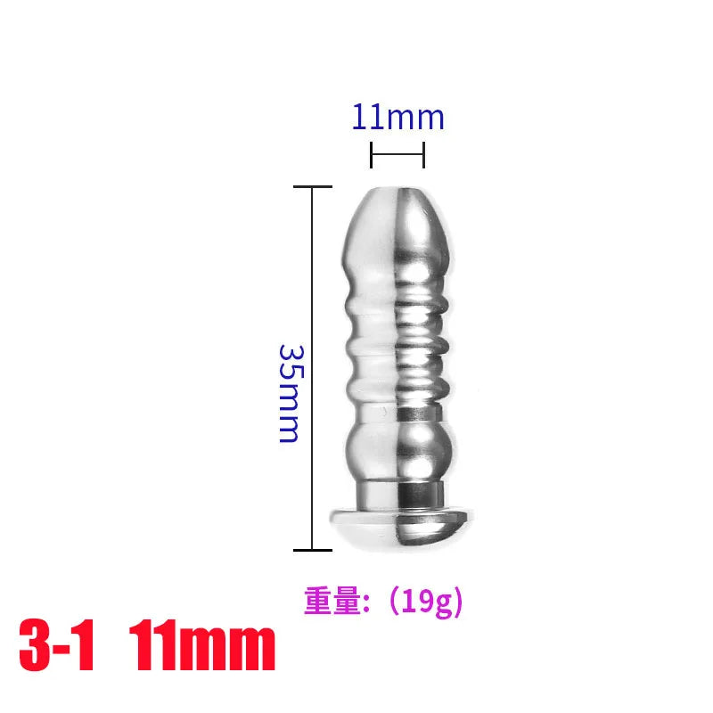 Stainless Steel Hollow Penis Plug – Urethral Dilator Sounding Tool PENIS PLUG PU