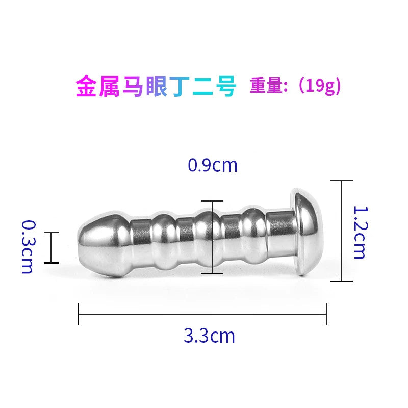 Stainless Steel Hollow Penis Plug – Urethral Dilator Sounding Tool PENIS PLUG PU