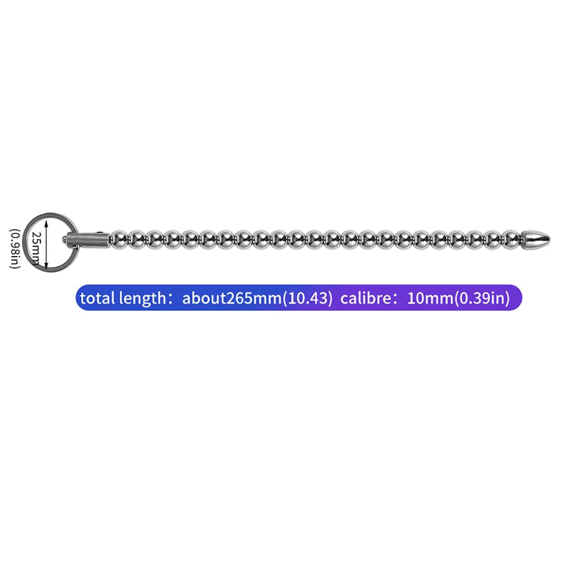 Electric Shock Urethral Dilator – Stainless Steel Penis Plug