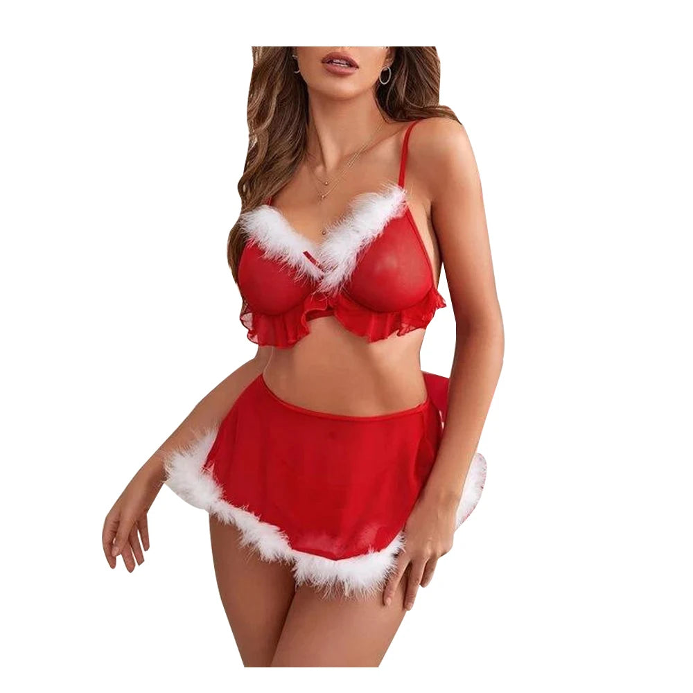 Christmas Sexy Babydoll Set