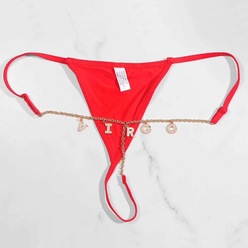 Custom Zodiac Letter Thong - Pik A Pleasure