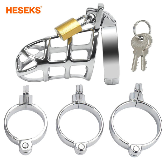 Zinc Cock Cage Male Chastity Device