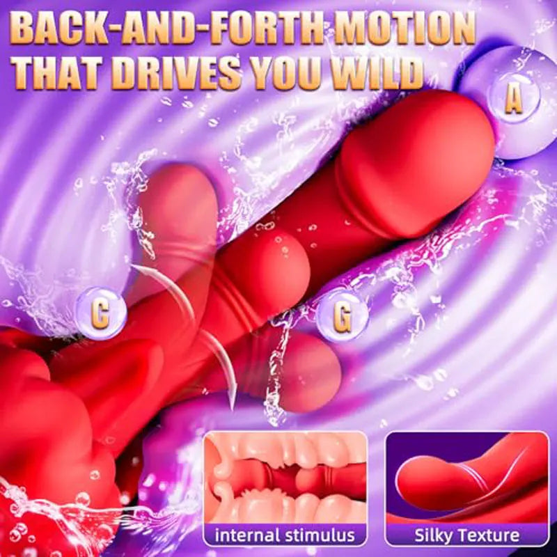 5-in-1 Vibrating Tongue Dildo for Women