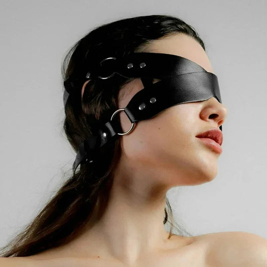 Erotic Unisex Leather Mask for BDSM & Fetish Play