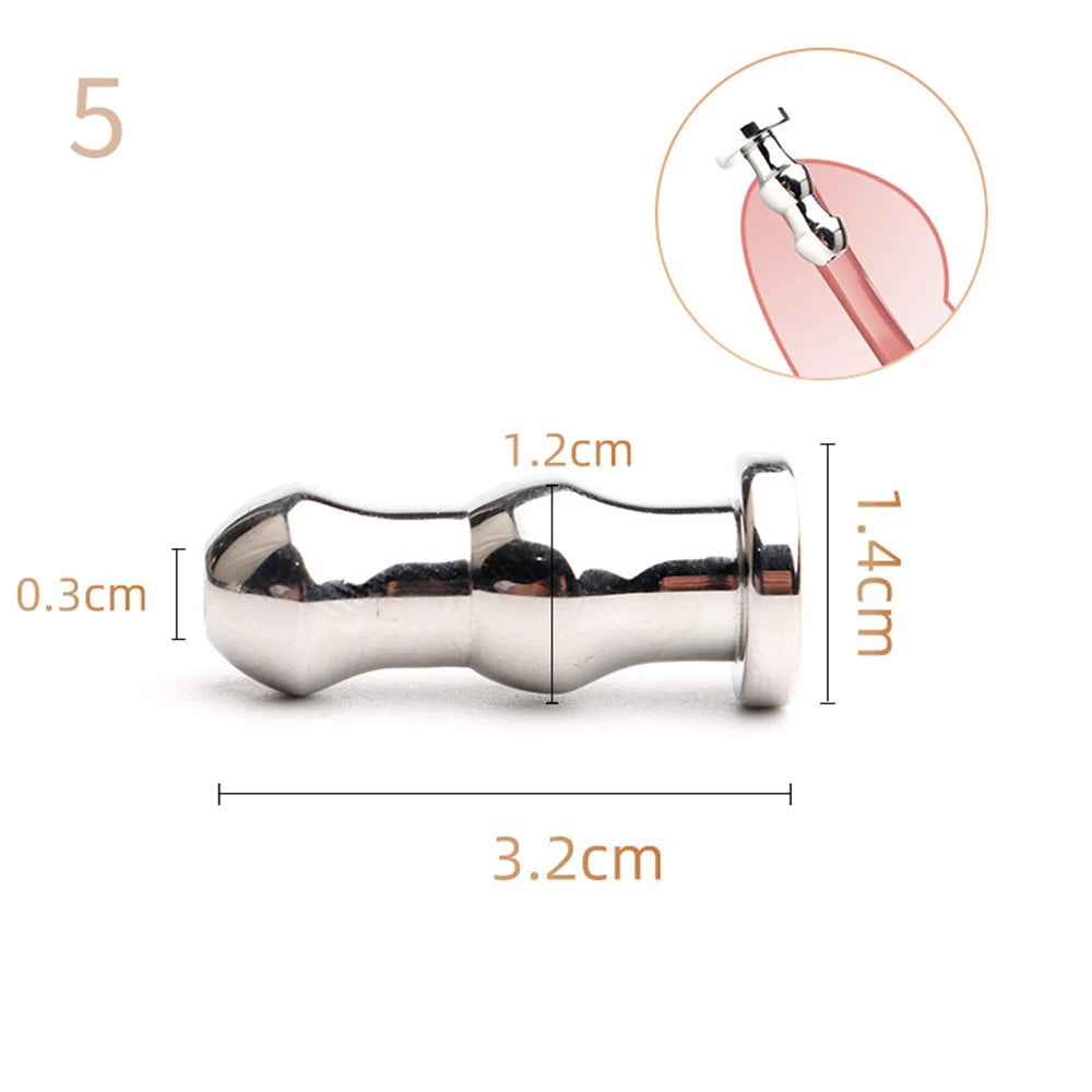 Stainless Steel Hollow Penis Plug – Urethral Dilator Sounding Tool PENIS PLUG PU